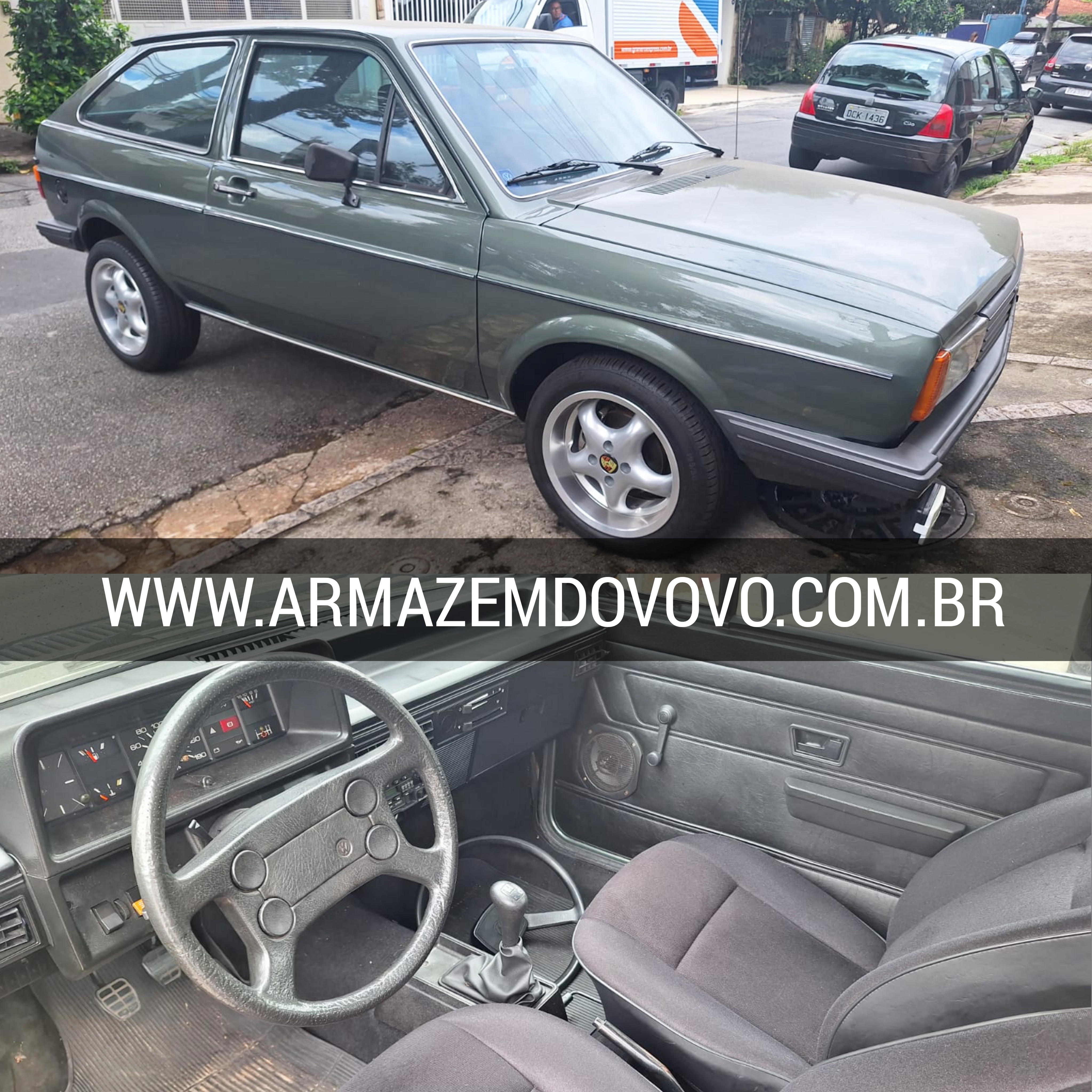 Leilão Online - VW/GOL, 1989/1989, ALCOOL, VERMELHA